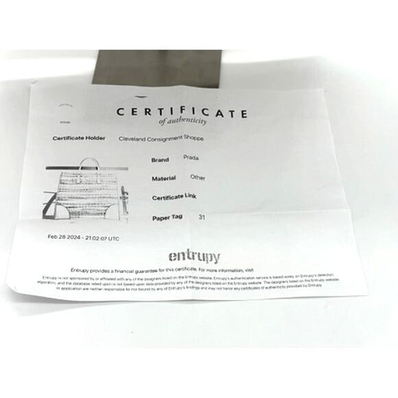 Vintage Prada Enameled Metal Triangle Tote with COA - Picture 11 of 12